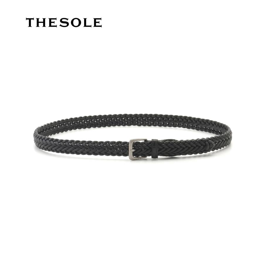 【取り寄せ】【THE SOLE｜ザソール】「西口修平氏 完全監修」メッシュカーフベルト ブラック　ベルト　ブラック　黒　80　85　90　95　100　105【NM-CF】 | 