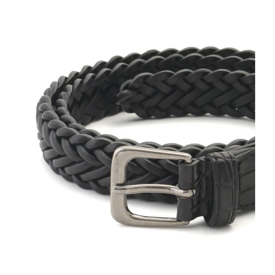 【取り寄せ】【THE SOLE｜ザソール】「西口修平氏 完全監修」メッシュカーフベルト ブラック　ベルト　ブラック　黒　80　85　90　95　100　105【NM-CF】 |  | 01