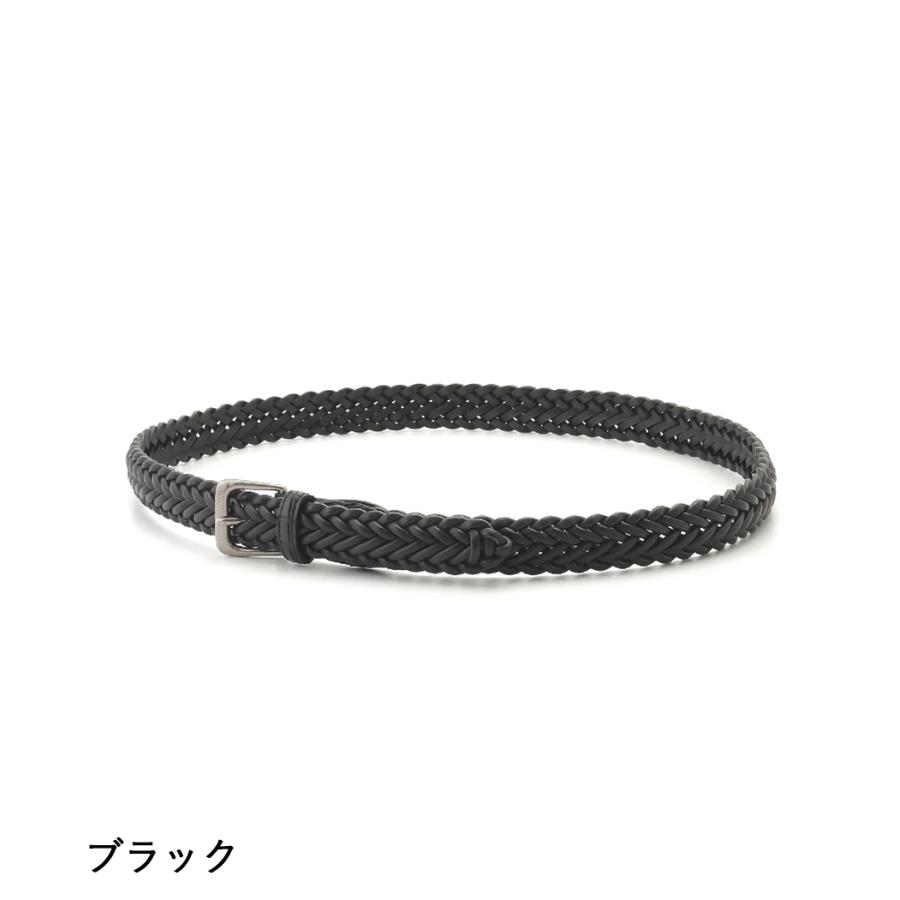 【取り寄せ】【THE SOLE｜ザソール】メッシュカーフベルト ブラック ブラウン 牛革 真鍮 鰐革 日本生産 西口修平 メンズ 30代 40代 ドレス カジュアル【NM-CF】 |  | 03