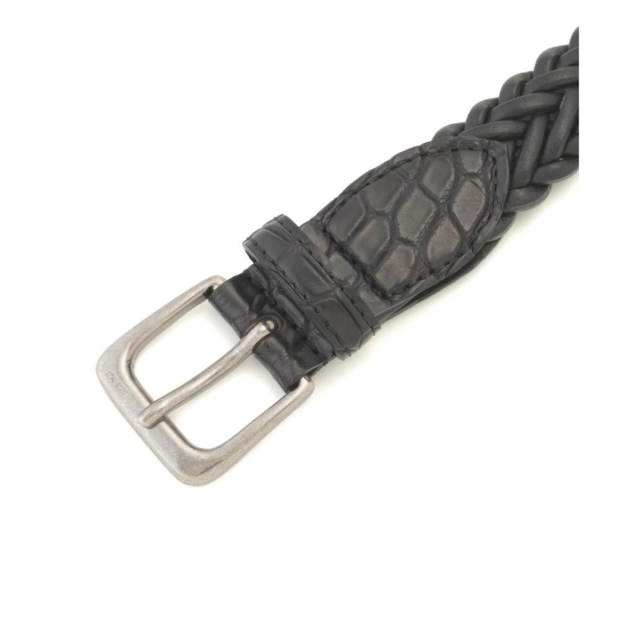 【取り寄せ】【THE SOLE｜ザソール】「西口修平氏 完全監修」メッシュカーフベルト ブラック　ベルト　ブラック　黒　80　85　90　95　100　105【NM-CF】 |  | 05