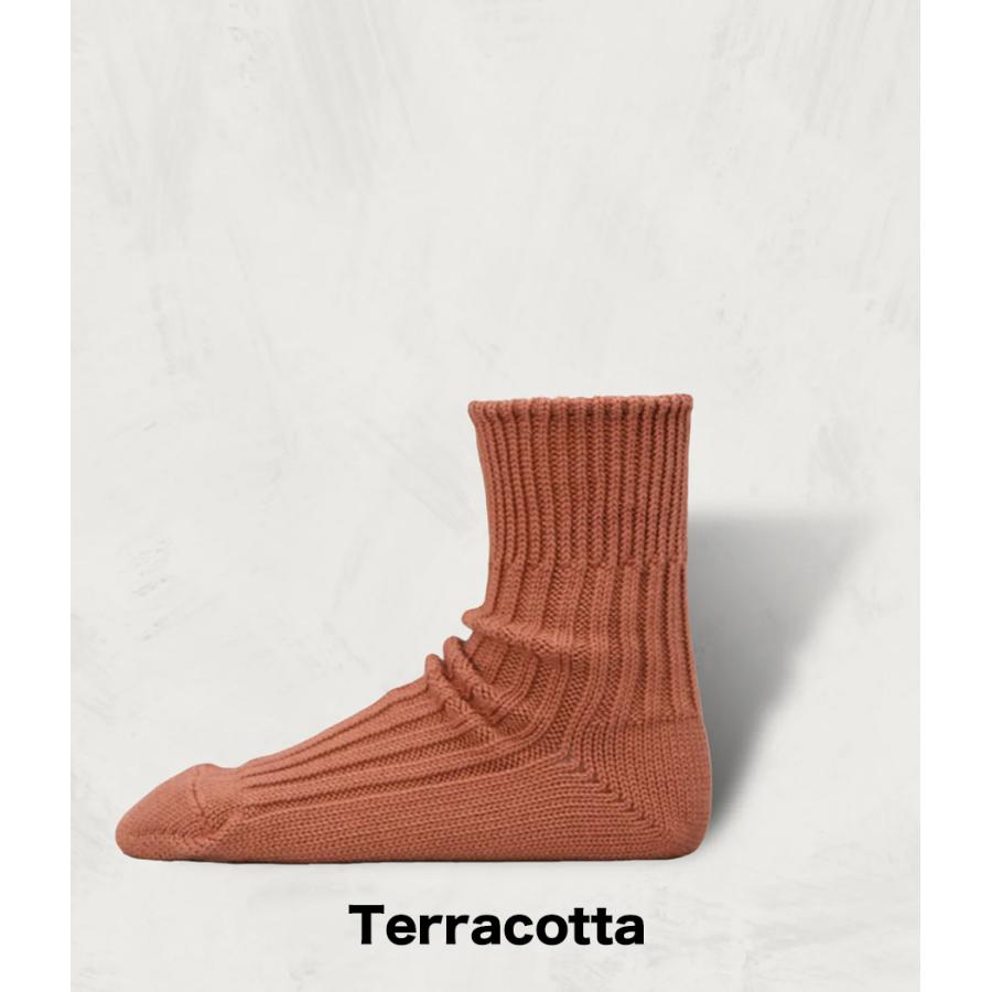 【SHOWATABE｜ショウワタベ】Organic Ribbed Socks | Short Length　靴下　ソックス　ギフト　プレゼント【org-02】 |  | 10