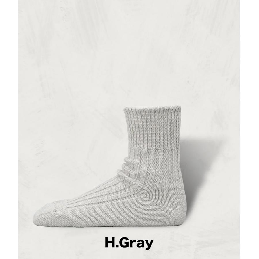 【SHOWATABE｜ショウワタベ】Organic Ribbed Socks | Short Length　靴下　ソックス　ギフト　プレゼント【org-02】 |  | 12