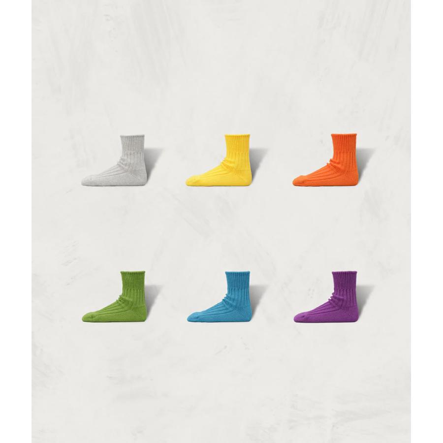【SHOWATABE｜ショウワタベ】Organic Ribbed Socks | Short Length　靴下　ソックス　ギフト　プレゼント【org-02】 |  | 01