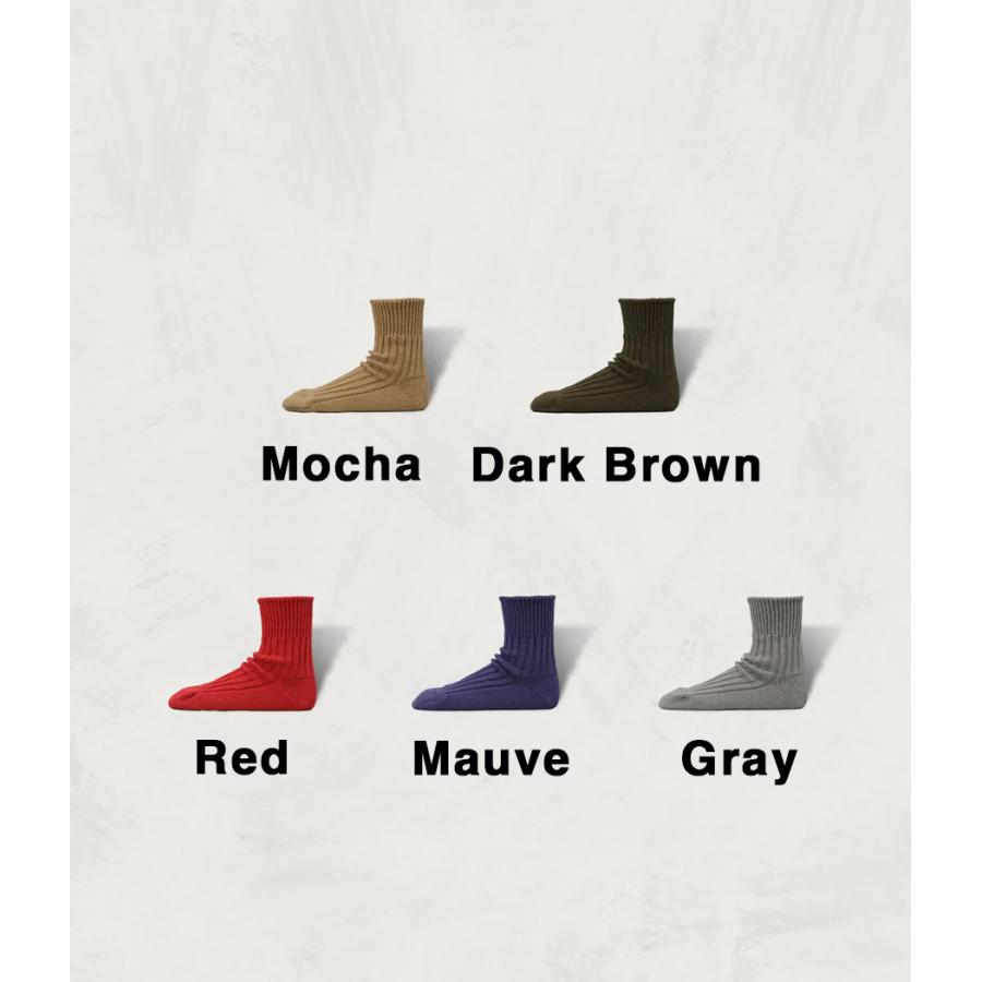 【SHOWATABE｜ショウワタベ】Organic Ribbed Socks | Short Length　靴下　ソックス　ギフト　プレゼント【org-02】 |  | 03