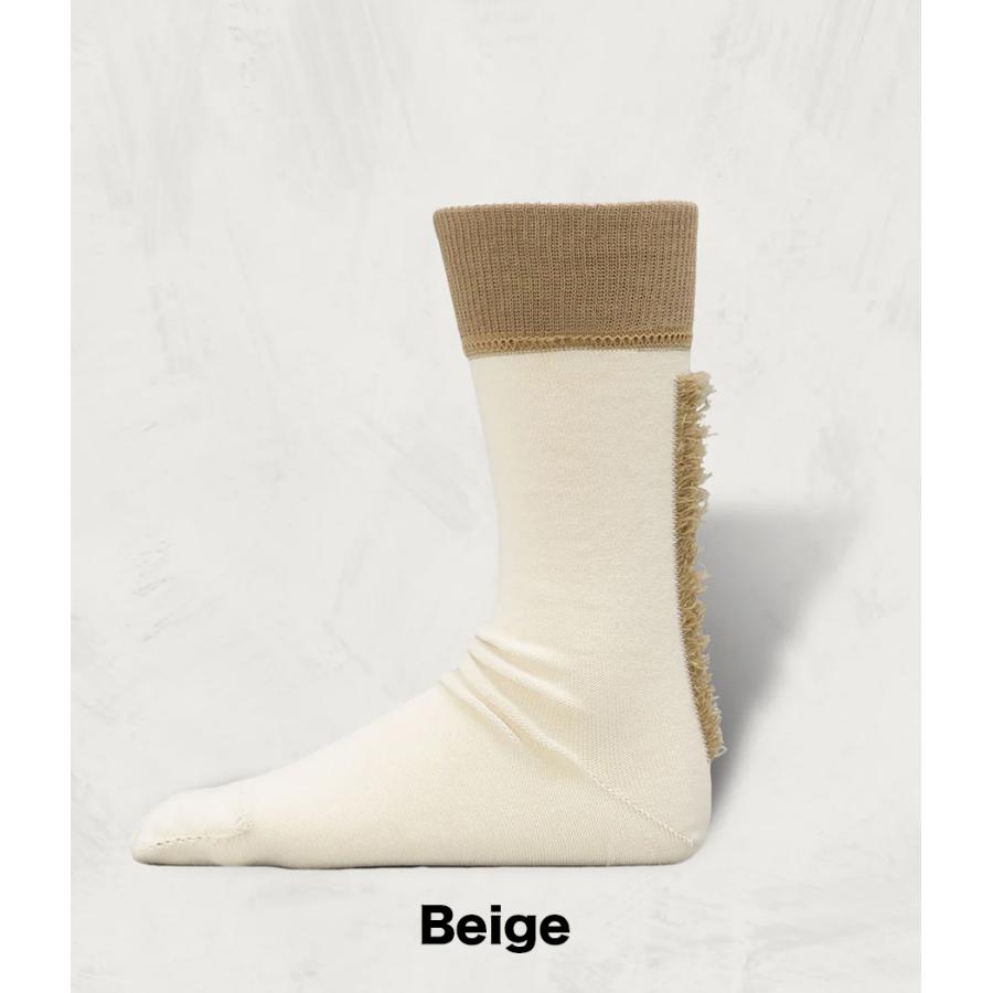 【SHOWATABE｜ショウワタベ】Organic Mohican Socks | Split-Toe　靴下　ソックス　ベージュ　オリーブ　ブルー　オレンジ【org-07】 |  | 01