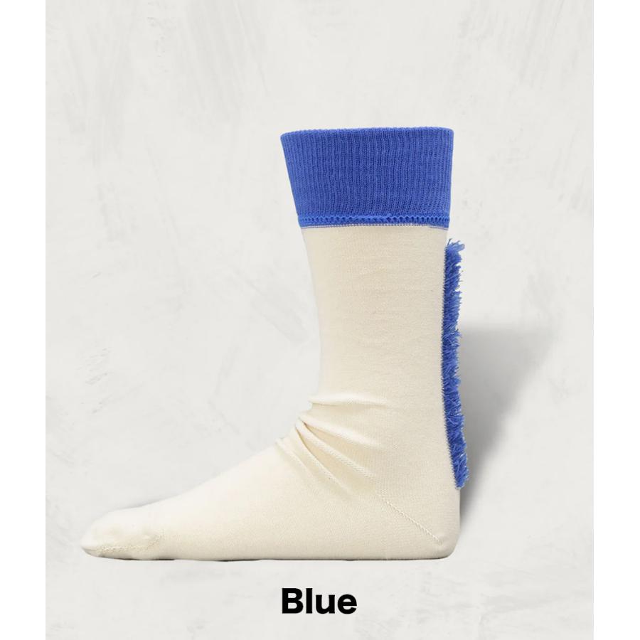 【SHOWATABE｜ショウワタベ】Organic Mohican Socks | Split-Toe　靴下　ソックス　ベージュ　オリーブ　ブルー　オレンジ【org-07】 |  | 02