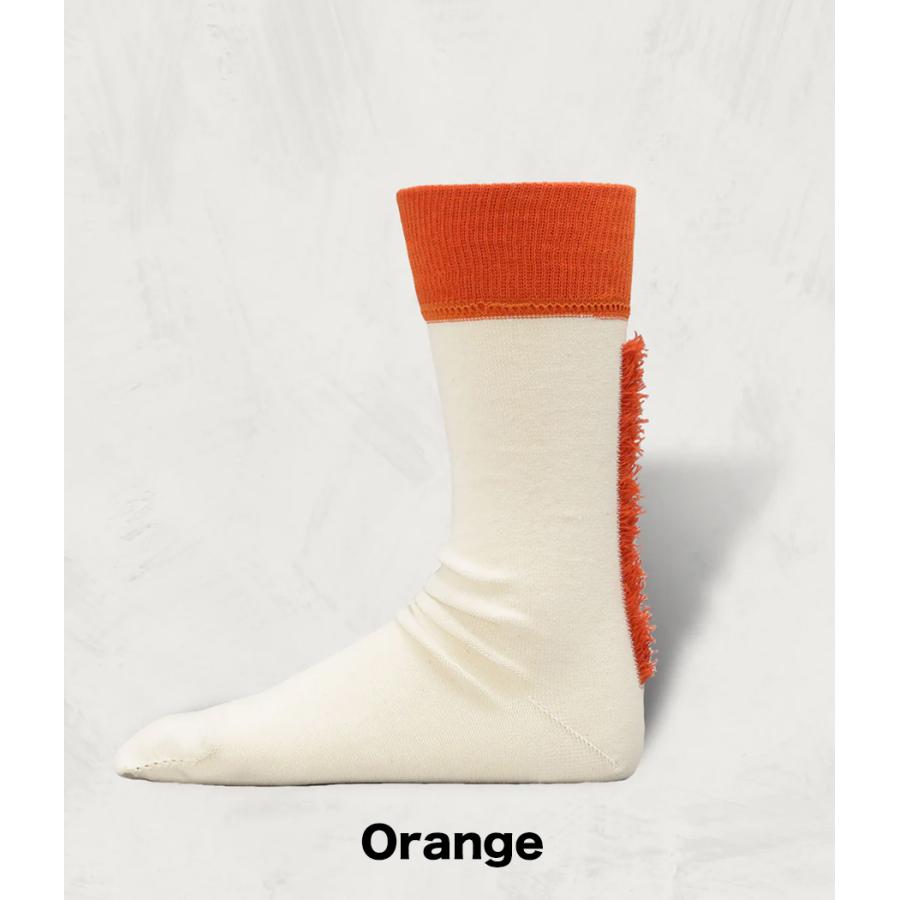 【SHOWATABE｜ショウワタベ】Organic Mohican Socks | Split-Toe　靴下　ソックス　ベージュ　オリーブ　ブルー　オレンジ【org-07】 |  | 04