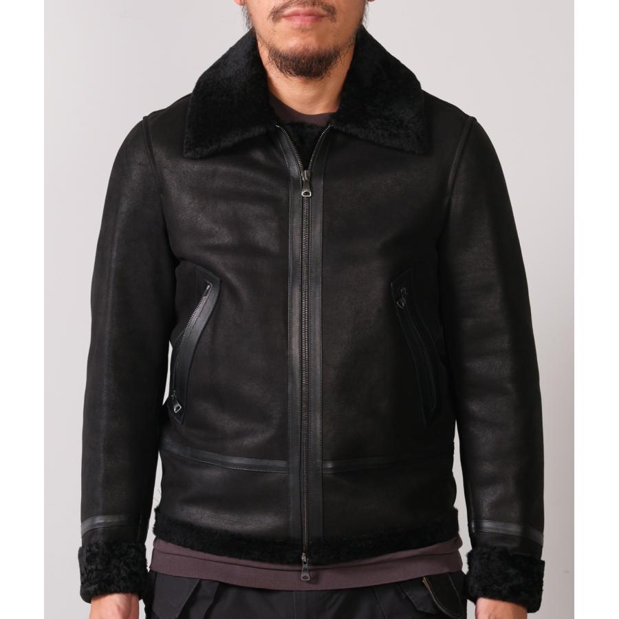 EMMETI｜エンメティ】ORWELL SP MOUTON ムートン ブラック 黒 メンズ