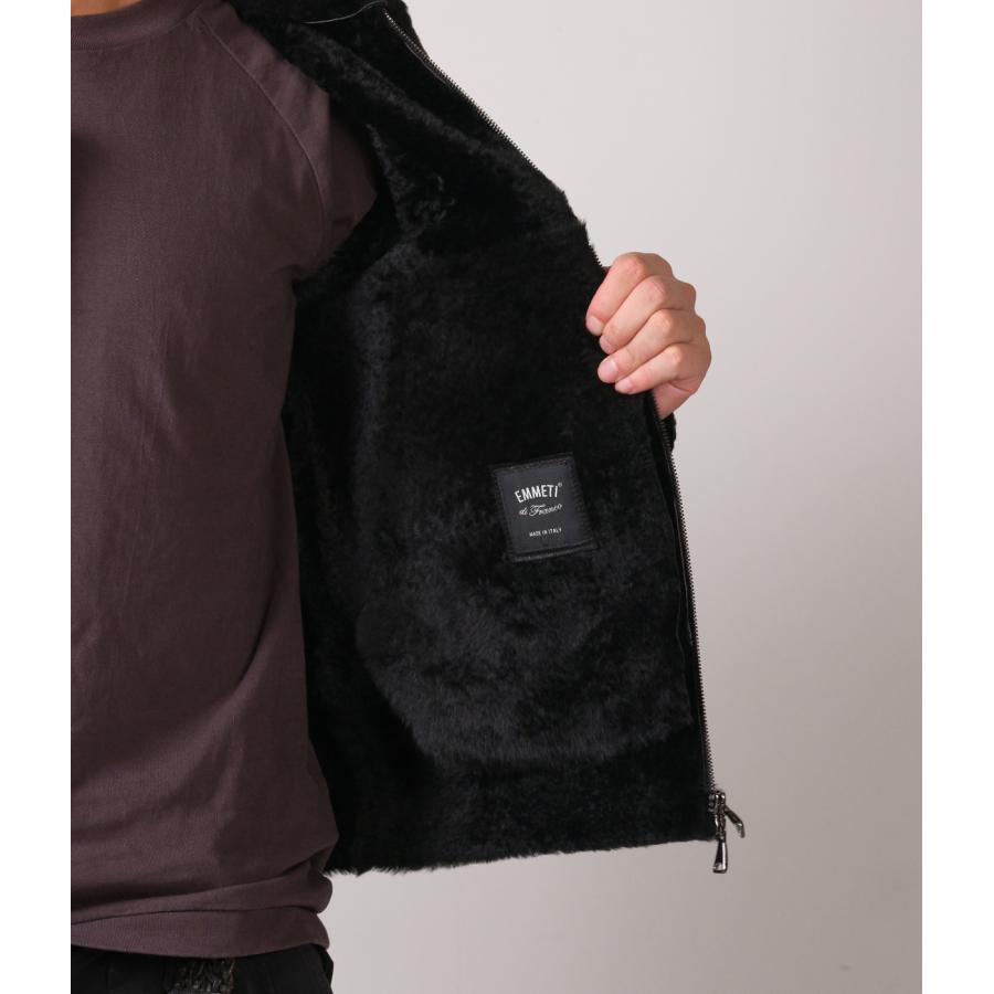 【EMMETI｜エンメティ】ORWELL SP MOUTON　ムートン　ブラック　黒　メンズ　ジャケット　アウター【ORWELL】 |  | 09