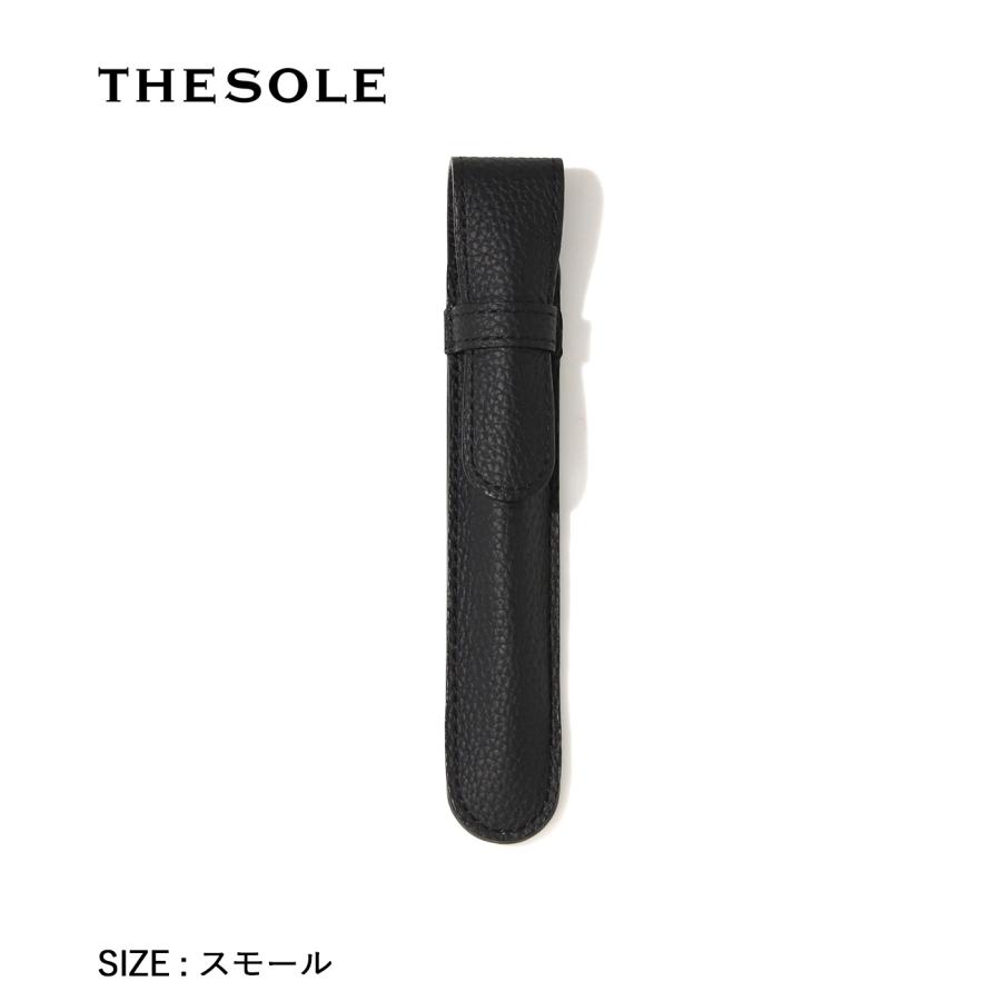 【THE SOLE｜ザソール】トリヨン・モーリス ペンケース スモールサイズ ブラック 牛革 本革 レザー 耐久性 30代 40代 ギフト プレゼント 贈り物【PC1-TM】 | 