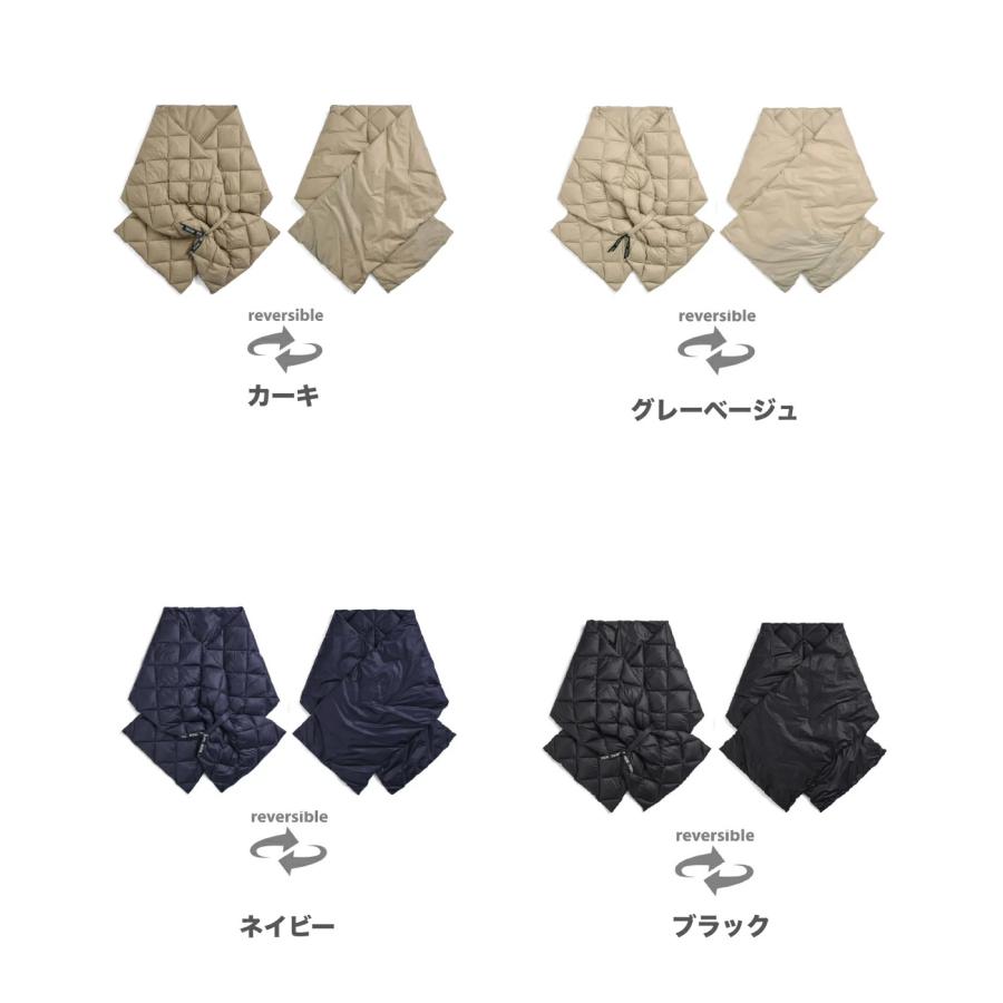 TAION｜タイオン】REVERSIBLE DOWN STOLE リバーシブルダウンストール