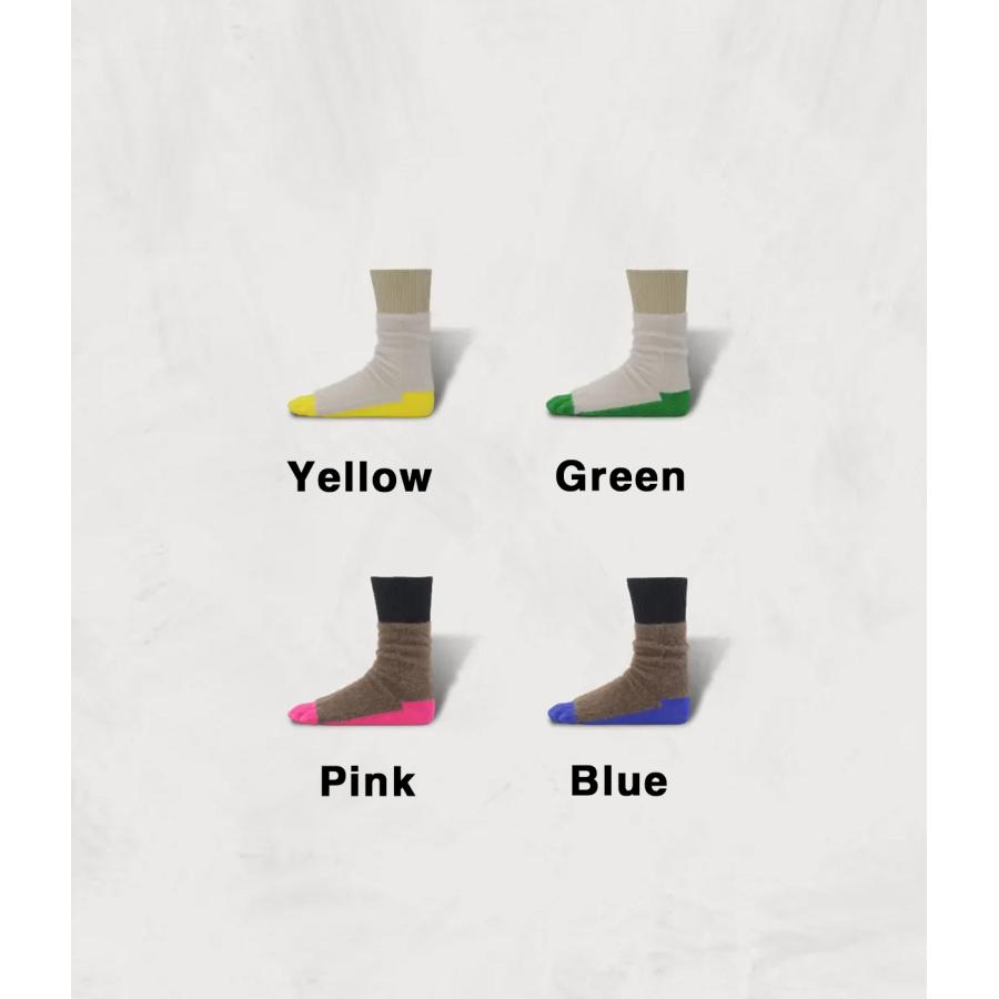 【SHOWATABE｜ショウワタベ】Monkey Style Socks　靴下　ソックス　ギフト　贈り物　イエロー　グリーン　ピンク　ブルー【sw-16】 |  | 05