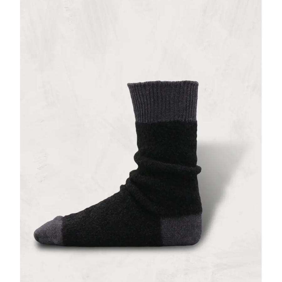 【SHOWATABE｜ショウワタベ】Baby Alpaca ＆ Merino Wool Socks | 2nd Collection　ソックス　靴下　ホワイト　ブラック　ベージュ【sw-19】 |  | 02