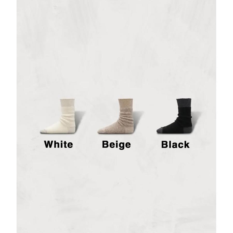 【SHOWATABE｜ショウワタベ】Baby Alpaca ＆ Merino Wool Socks | 2nd Collection　ソックス　靴下　ホワイト　ブラック　ベージュ【sw-19】 |  | 04