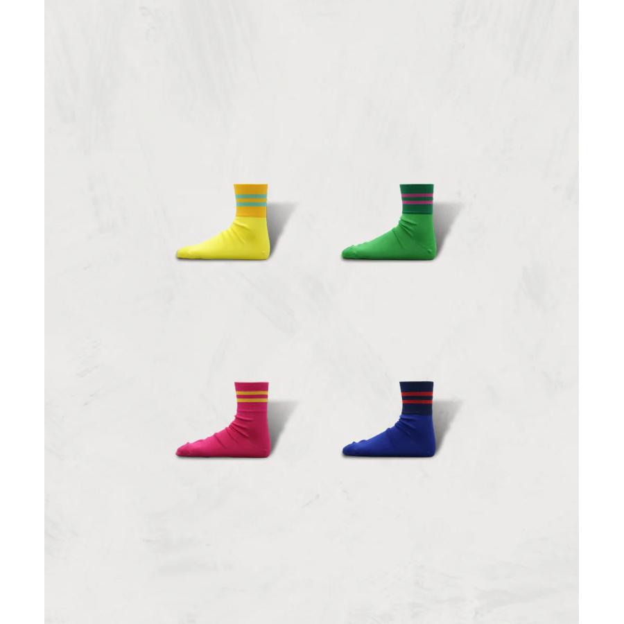 【SHOWATABE｜ショウワタベ】スーピマコットンマーセライズドソックス Supima Cotton Mercerized Socks イエロー グリーン ピンク ブルー 綿【sw-34】 |  | 05