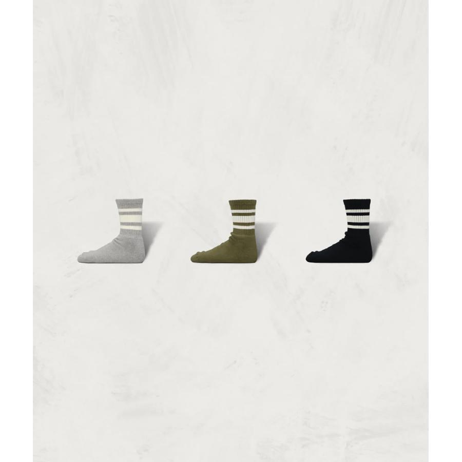 【SHOWATABE｜ショウワタベ】80's Skater Socks｜Short Length | 3rd Collection　靴下　ソックス　グレー　オリーブ　ブラック【sw-40】 | 