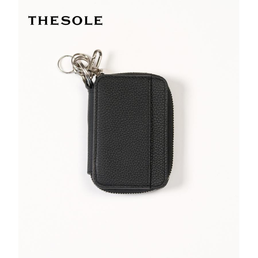 【THE SOLE｜ザソール】トリヨン・モーリス カードケース付きキーケース　ブラック　黒【TS-KEYC】 | 