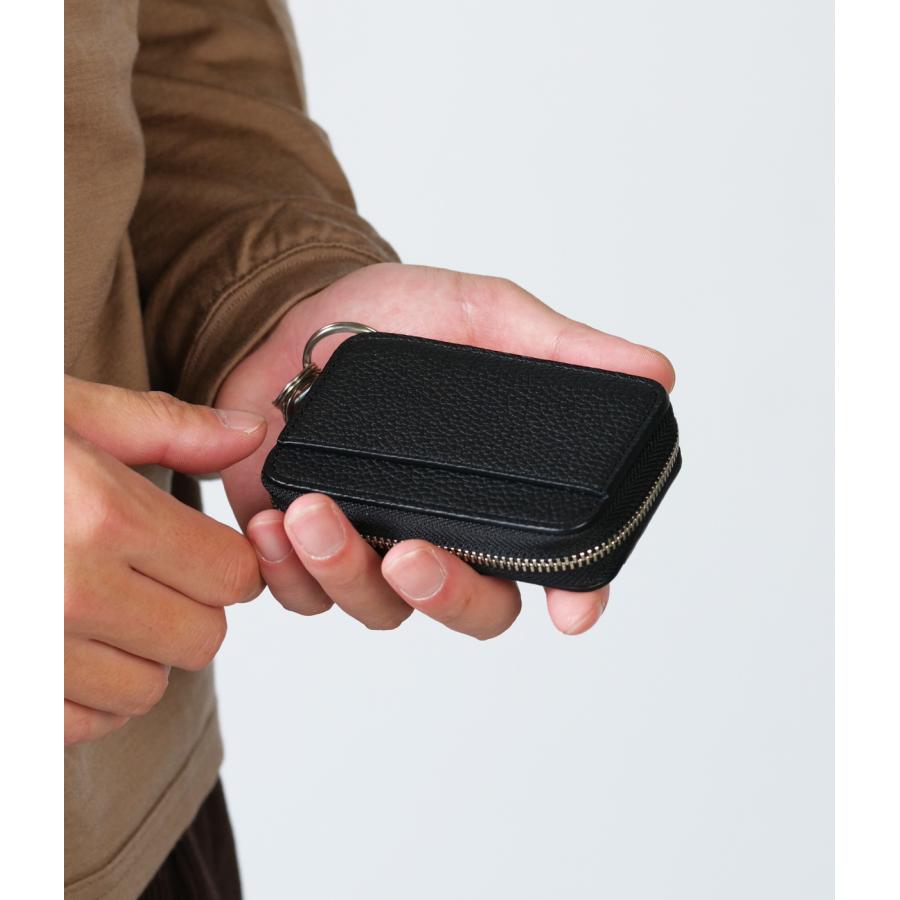 【THE SOLE｜ザソール】トリヨン・モーリス カードケース付きキーケース　ブラック　黒【TS-KEYC】 |  | 07
