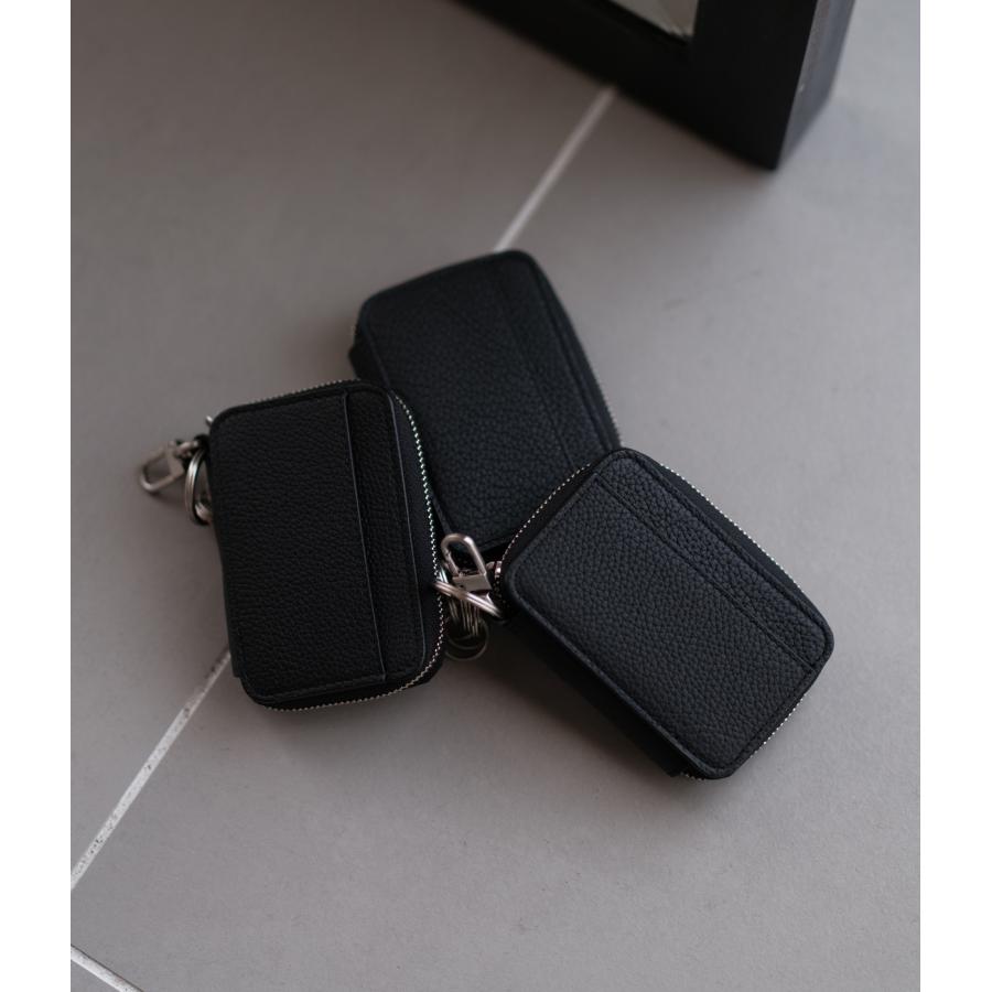 【THE SOLE｜ザソール】トリヨン・モーリス カードケース付きキーケース　ブラック　黒【TS-KEYC】 |  | 08