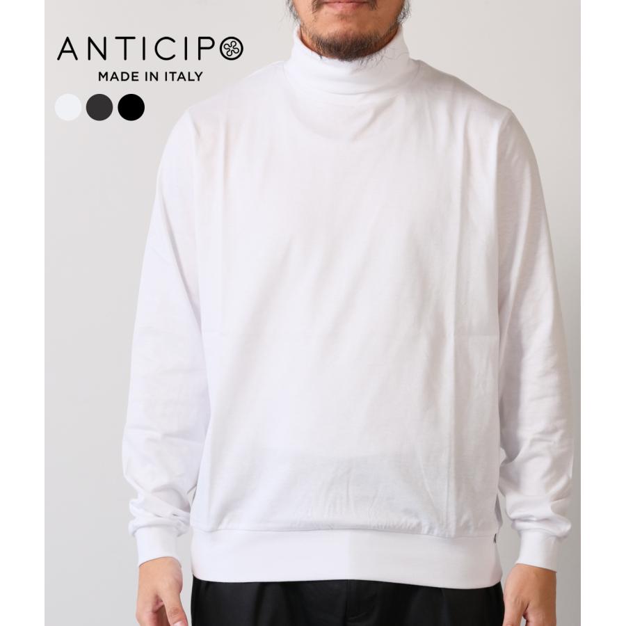 【ANTICIPO｜アンティチポ】TRAMINER LUNGO smooth　Tシャツ　カットソー　ブラック　チャコールグレー　ホワイト【VST5235】 | 