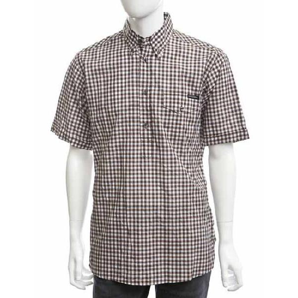 クリスマス特集 メンズ ボタンダウン 半袖シャツ Dolce Gabbana ドルチェ ガッバーナ D G ドルガバ G5919t G Sale ブラウン Fq5ej シャツ カジュアルシャツ Www Affaires Sociales Gouv Cg