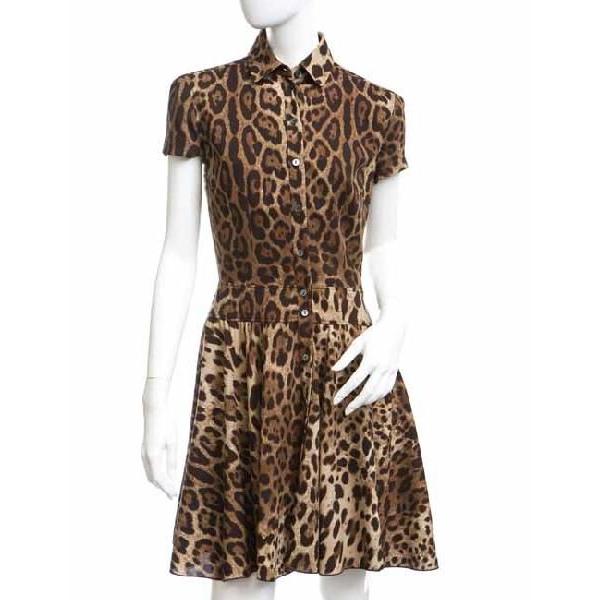 上品な アウトレットセール G Sale レオパード Fsadd F6r36t レディース ワンピース Dolce Gabbana ドルチェ ガッバーナ D G ドルガバ ワンピース チュニック