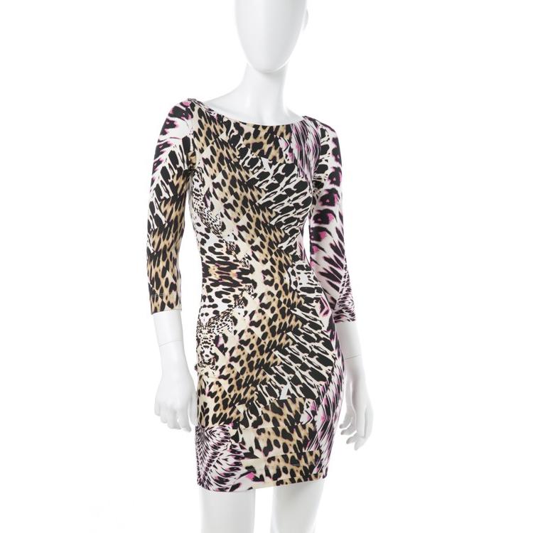 送料無料 ジャストカヴァリ Just Cavalli ワンピース 7分袖 レディース Ct0296 6 マルチ 全日本送料無料 Www Ladislexia Net