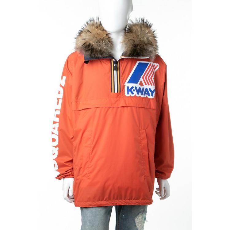 ディースクエアード DSQUARED2 コート ナイロンジャケット リバーシブル K-WAY 963 メンズ S71AM0886S48372 オレンジ(59708円)