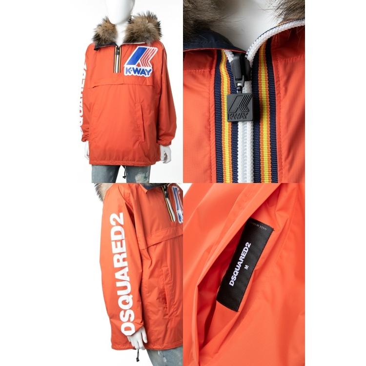 匿名配送 ディースクエアード DSQUARED2 コート ナイロンジャケット リバーシブル K-WAY 963 メンズ S71AM0886S48372 オレンジ 【DGJ1641022589】(59708円)