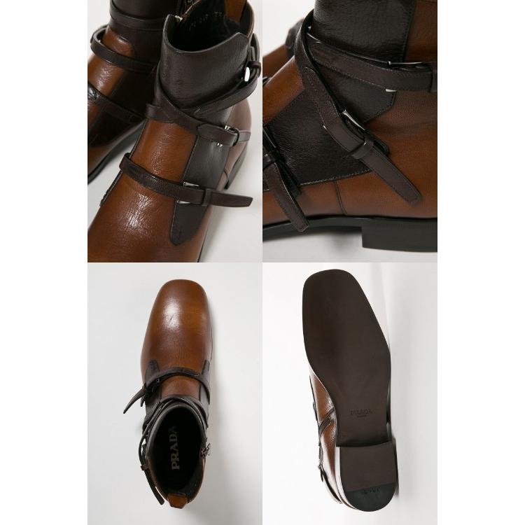 プラダ ブーツ レザーブーツ メンズ 2tg069 3f9d ブラウン Prada Viaspiga 通販 Yahoo ショッピング