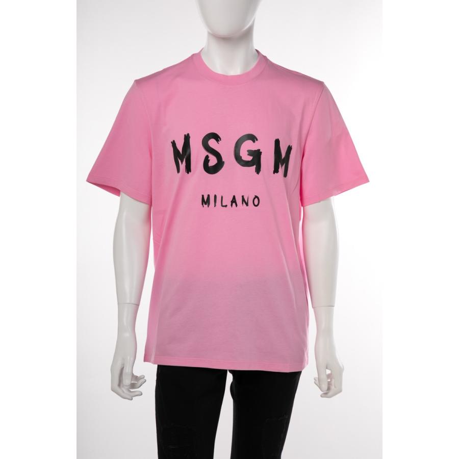正規品 半袖 Tシャツ Msgm エムエスジーエム 丸首 ピンク 2640mm97 メンズ クルーネック 半袖 サイズ M