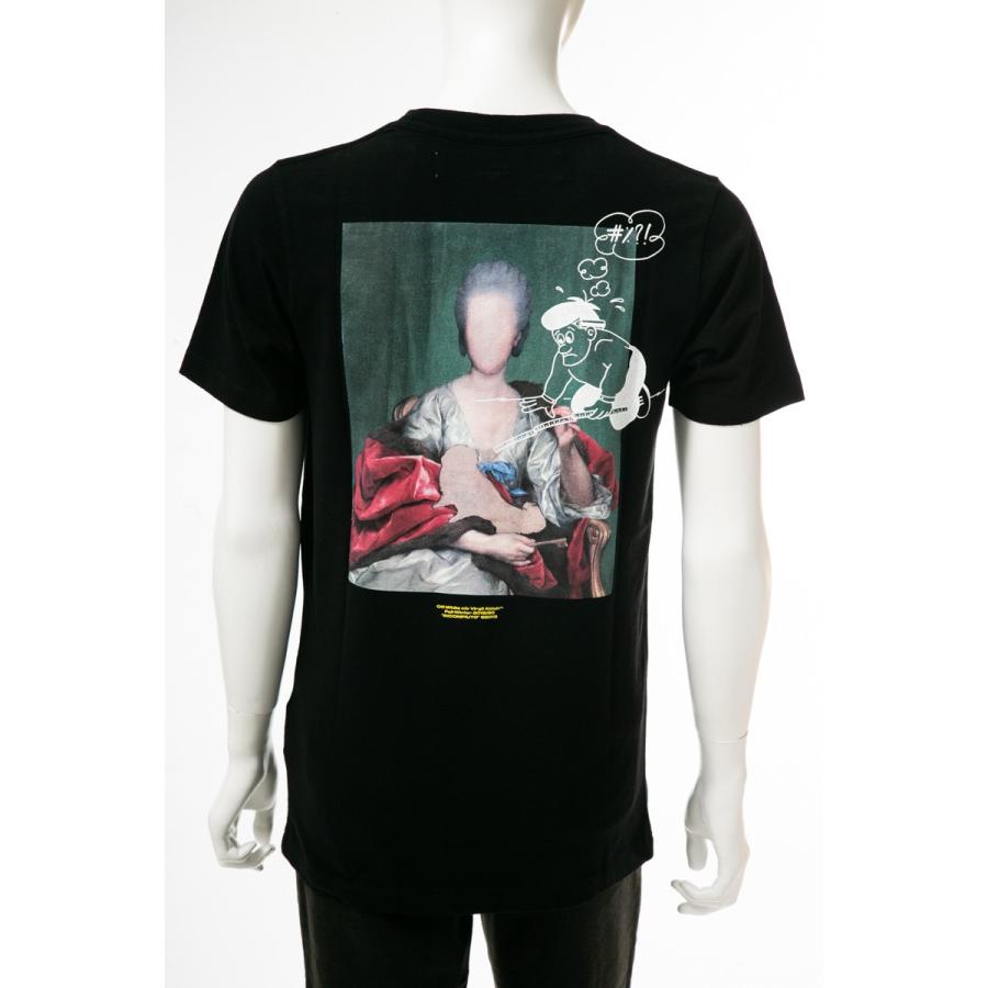 オフホワイト Tシャツ 半袖 丸首 クルーネック メンズ AA027E19 185005 ブラック OFF-WHITE