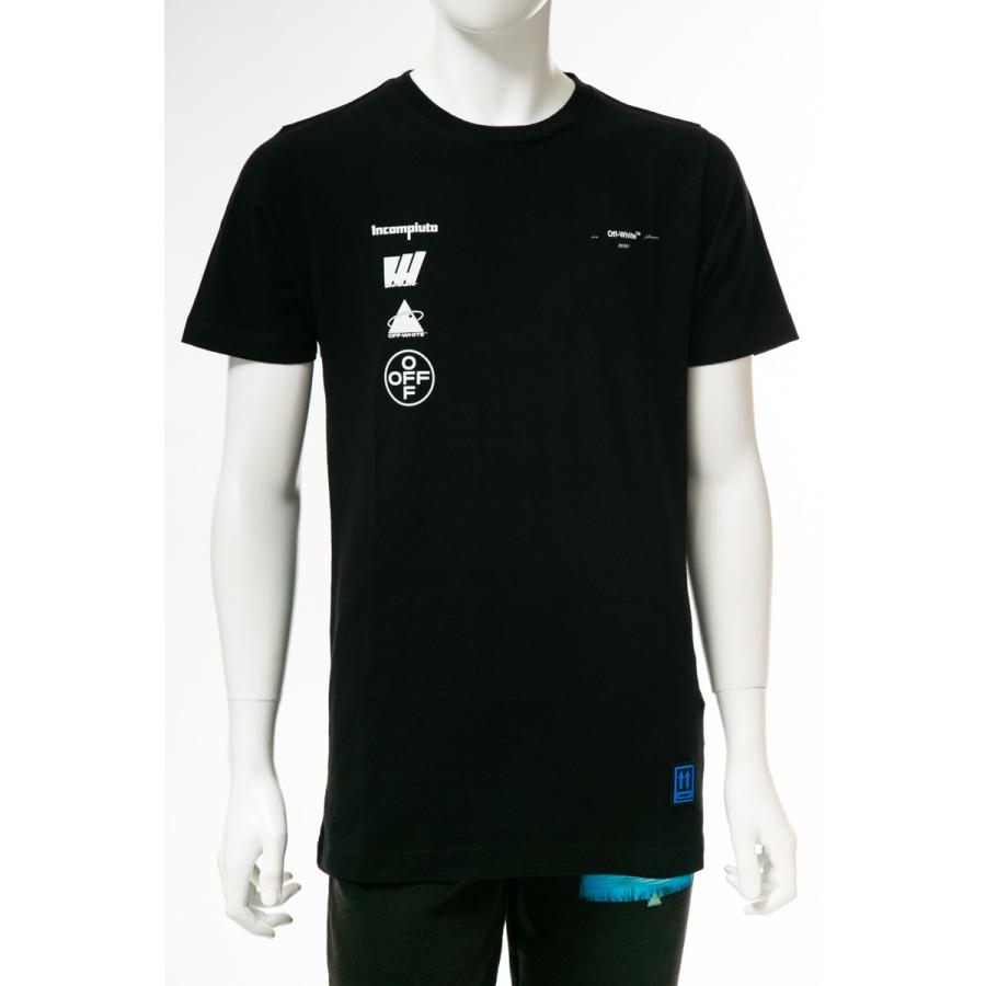 オフホワイト Tシャツ 半袖 丸首 クルーネック メンズ AA027E19 185005 ブラック OFF-WHITE オフホワイト Tシャツ 半袖 丸首 クルーネック AA027E19 ブラック OFF WHITE
