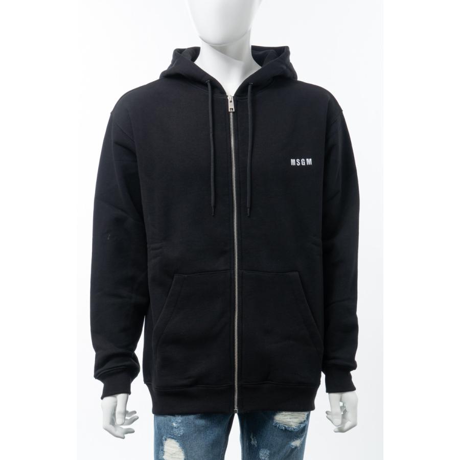 半額sale エムエスジーエム トレーナー ジップアップパーカー フーディー メンズ 2740mm87 ブラック Msgm 再入荷