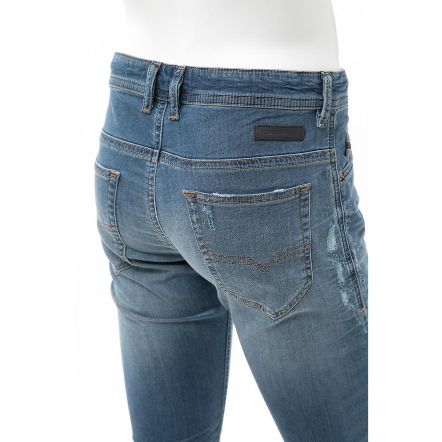 メール便全国送料無料 ディーゼル ジーンズパンツ ダメージデニム ジョガーパンツ Thommer Cb Ne Sweat Jeans メンズ 00s8mk 069bb ブルー Diesel 人気カラー再販 Www Skylanceronline Com