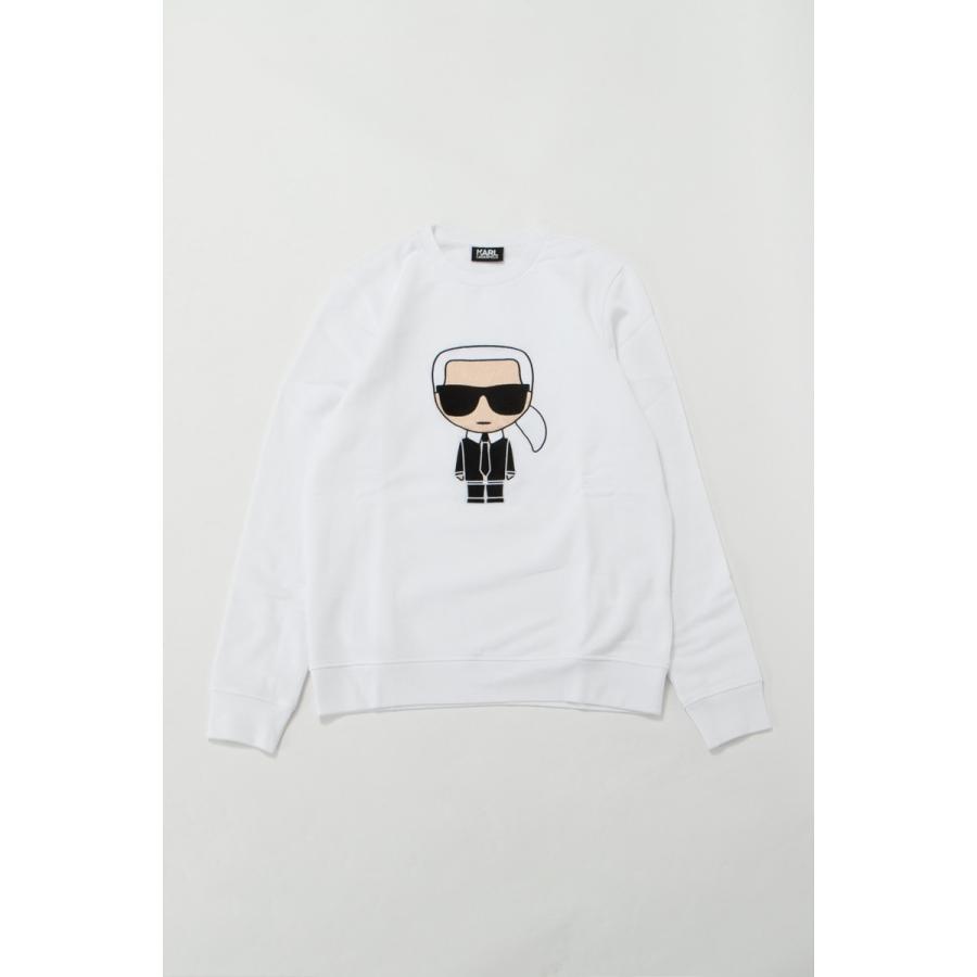 カールラガーフェルド KARL LAGERFELD トレーナー スウェット プルオーバー メンズ 705040 592950 ホワイト カールラガーフェルド KARL LAGERFELD トレーナー スウェット プルオーバー ホワイト