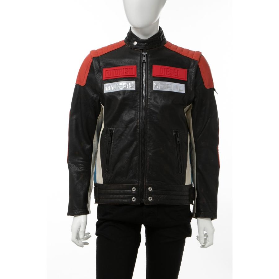 代引不可】 新品 即決 ディーゼル メンズ ラムレザージャケット L