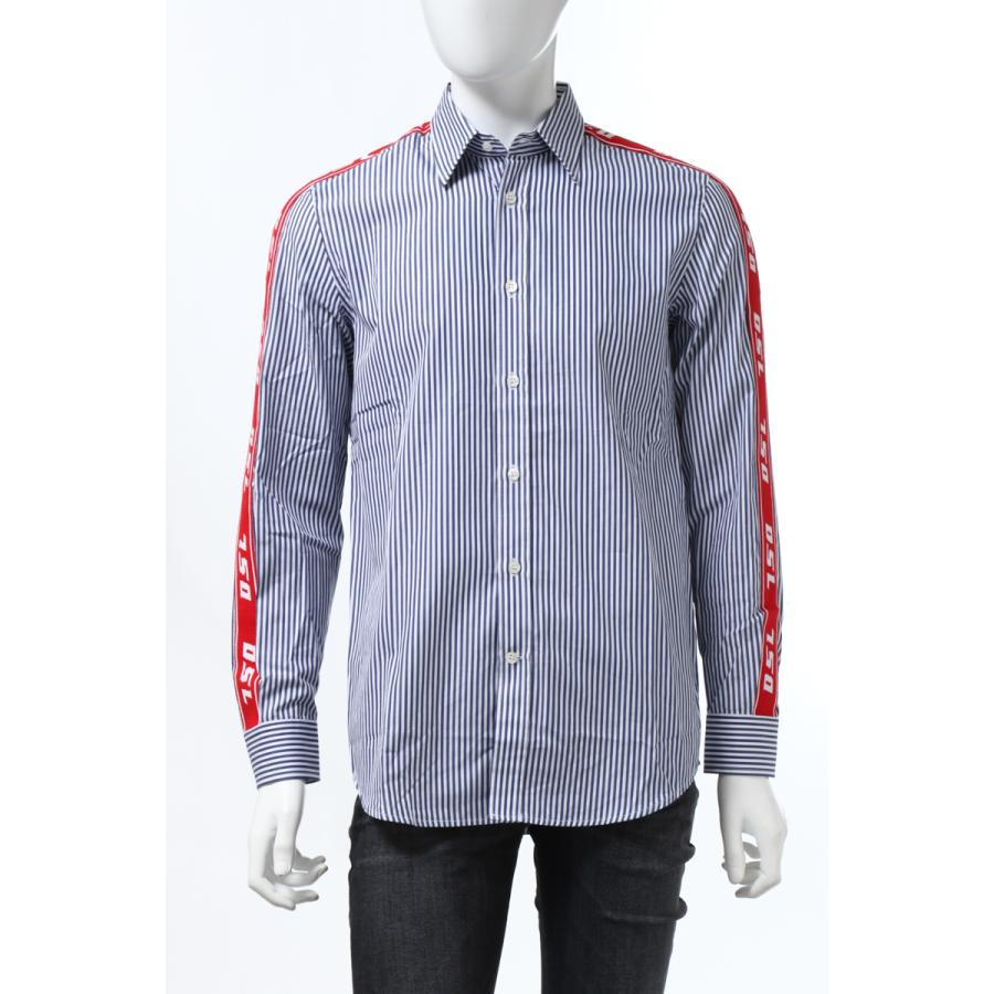 ディーゼル シャツ ストライプシャツ 長袖 S Nori Camicia メンズ 00sq0r 0watw ホワイト ブルー Diesel Viaspiga 通販 Yahoo ショッピング