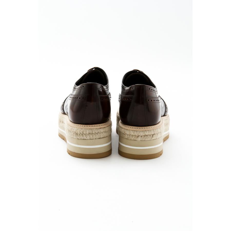 【数量限定アウトレット品】 プラダ Prada シューズ ローファー ウィングチップ 厚底 靴 メンズ 2EG015 P39 ブラウン 2021年春夏新作 【VQL1100049184】(40025円)