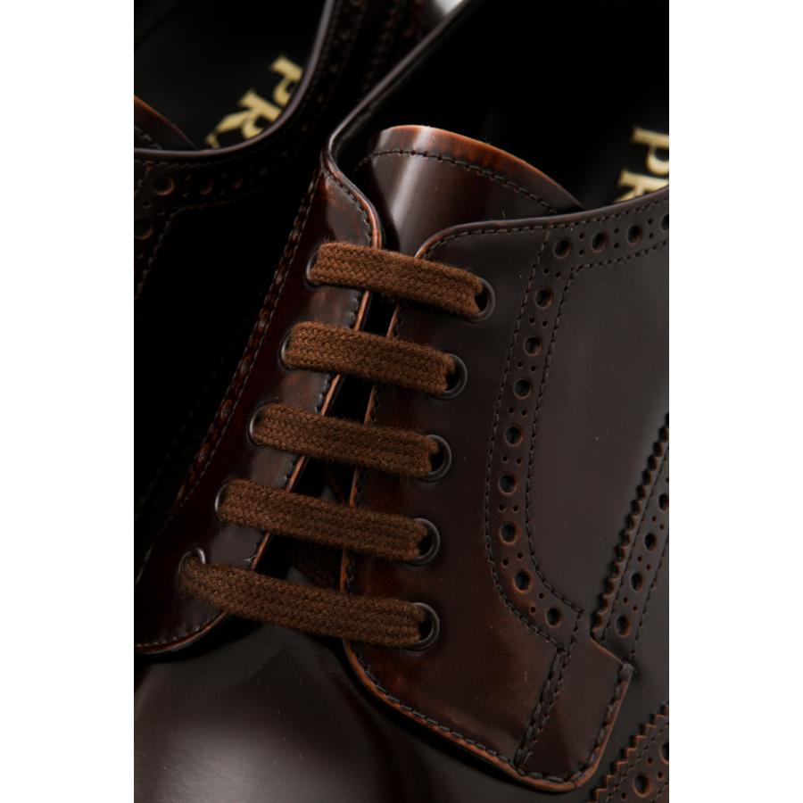 【数量限定アウトレット品】 プラダ Prada シューズ ローファー ウィングチップ 厚底 靴 メンズ 2EG015 P39 ブラウン 2021年春夏新作 【VQL1100049184】(40025円)