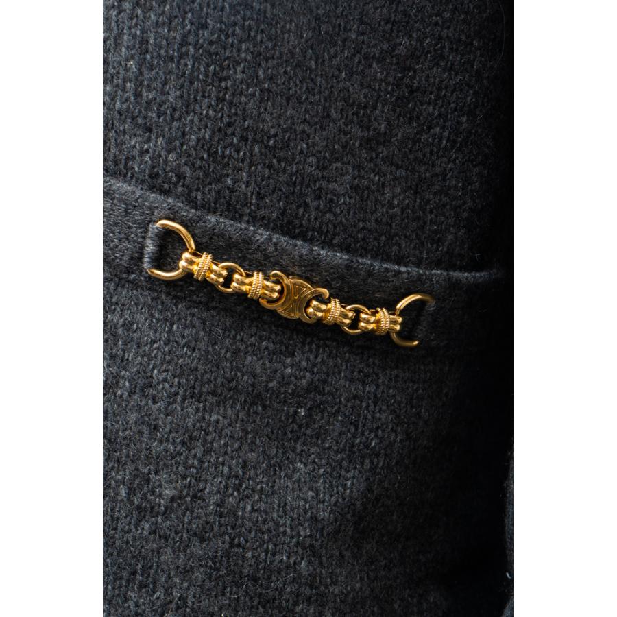 【ラスト1点】 セリーヌ セーター ニット Vネック 2A79J384D.09GM レディース 2A79J384D グレー CELINE 2021年春夏新作 【2086038841】(75900円)