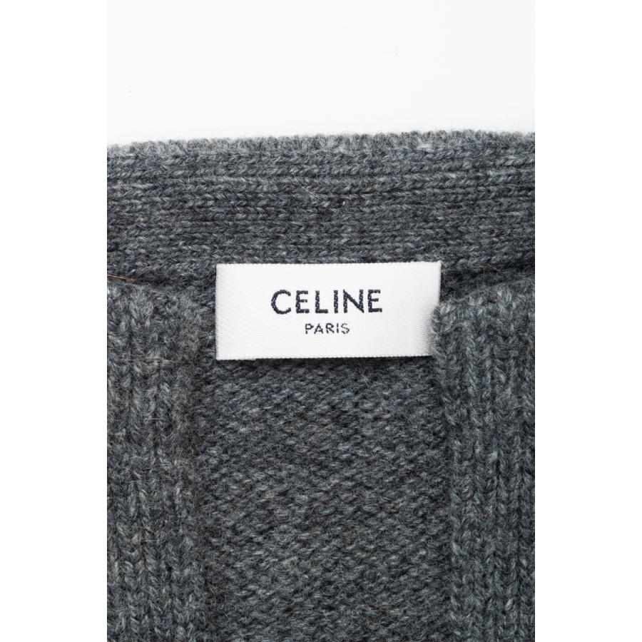 【ラスト1点】 セリーヌ セーター ニット Vネック 2A79J384D.09GM レディース 2A79J384D グレー CELINE 2021年春夏新作 【2086038841】(75900円)