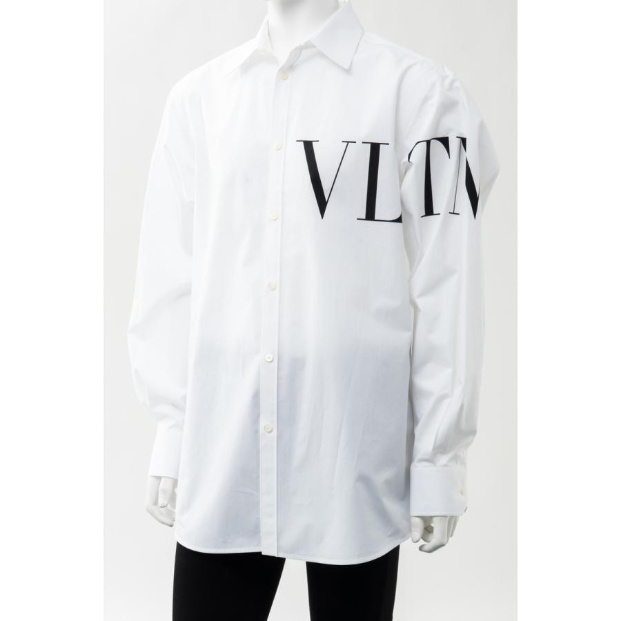 匿名配送 ヴァレンティノ シャツ カッターシャツ ワイシャツ 長袖 メンズ VV3ABA95MBK ホワイト Valentino 2021年春夏新作 【TM1061158637】(38610円)