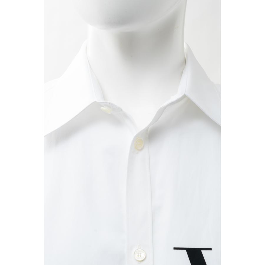 匿名配送 ヴァレンティノ シャツ カッターシャツ ワイシャツ 長袖 メンズ VV3ABA95MBK ホワイト Valentino 2021年春夏新作 【TM1061158637】(38610円)
