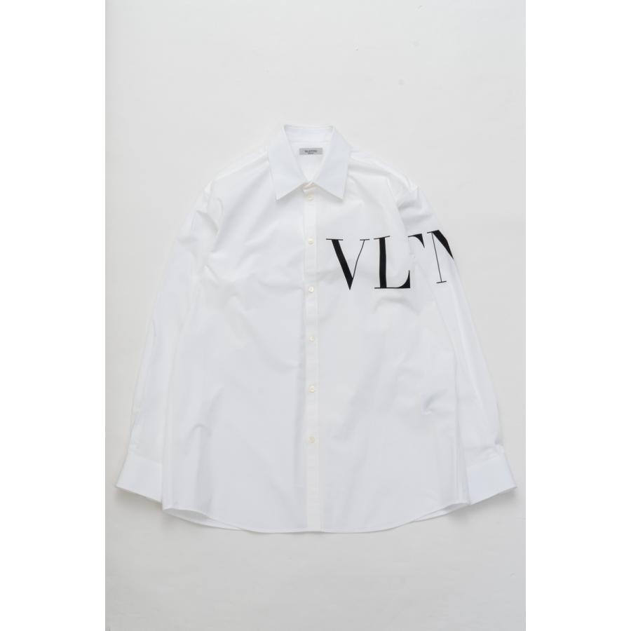 匿名配送 ヴァレンティノ シャツ カッターシャツ ワイシャツ 長袖 メンズ VV3ABA95MBK ホワイト Valentino 2021年春夏新作 【TM1061158637】(38610円)