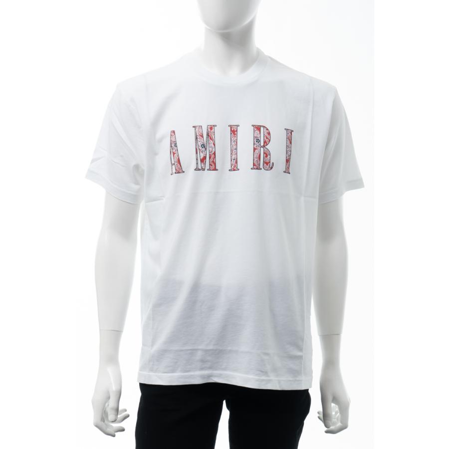 アミリ Tシャツ 半袖 丸首 クルーネック メンズ MJLT011 ホワイト