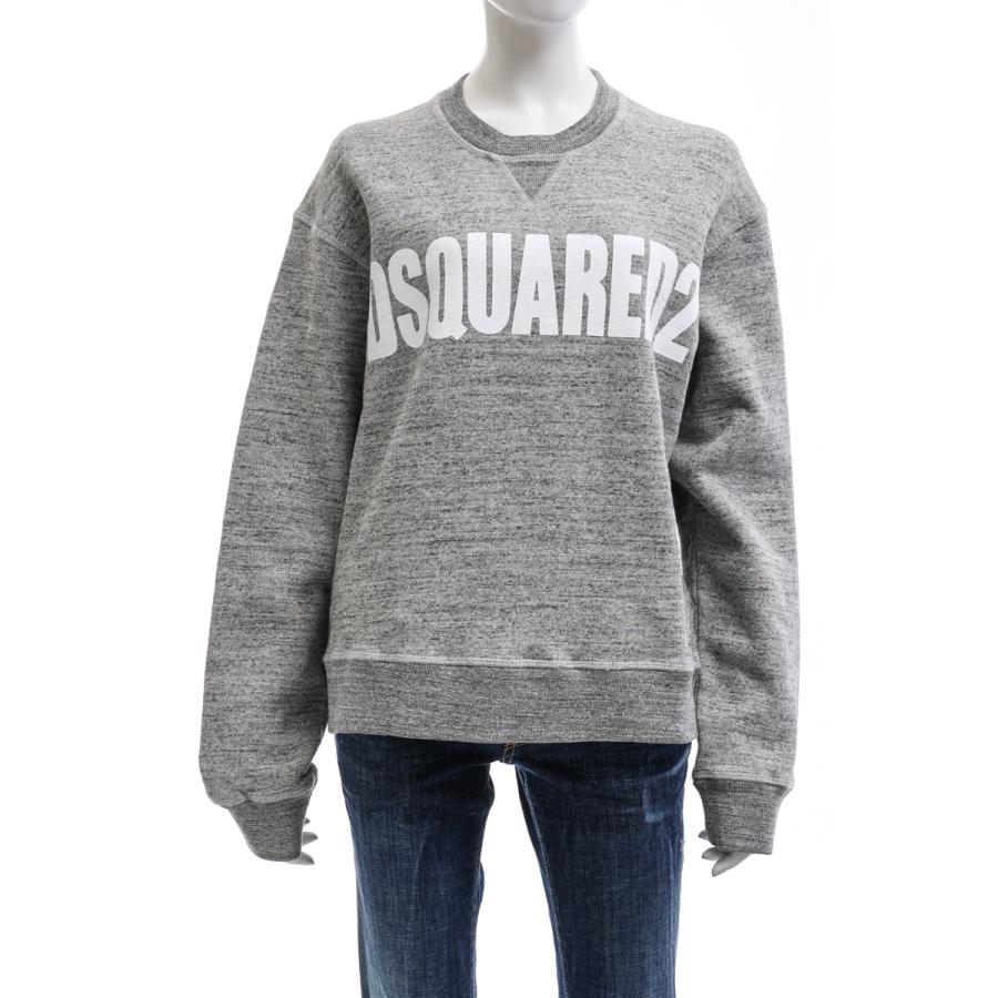 ディースクエアード トレーナー スウェット プルオーバー 裏起毛 トップス スウェット レディース S72gu0305s グレー トレーナー Dsquared2
