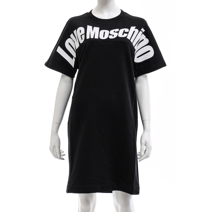 クリアランス特価 ラブモスキーノ ワンピース スウェットワンピース 半袖 レディース W5b7501 M4055 ブラック Love Moschino タイムセール商品 Ecuaelectrom Com Ec