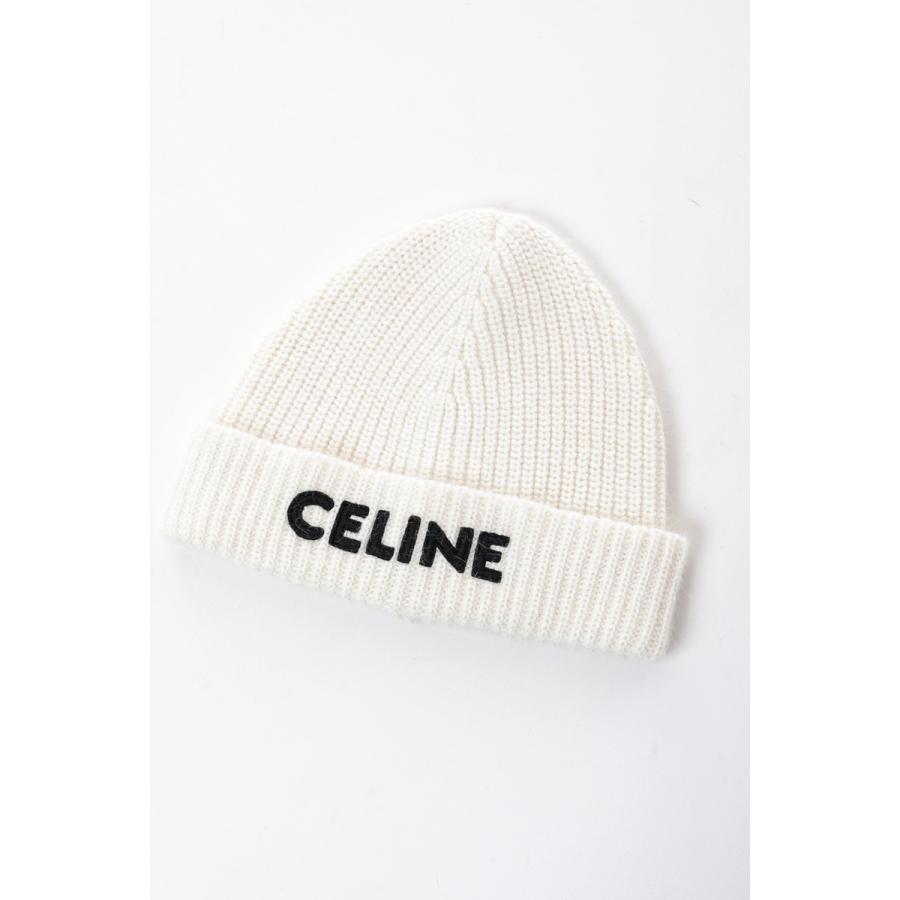 定価 CELINE ビーニー ニット帽 ホワイト ecousarecycling.com