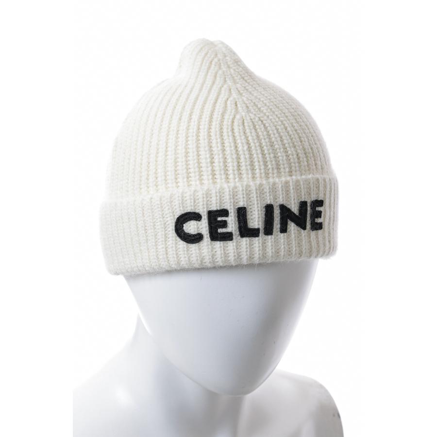 定価 CELINE ビーニー ニット帽 ホワイト ecousarecycling.com